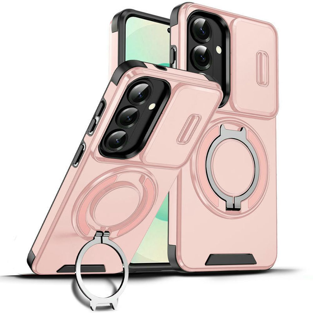 Levně Camslide Stand obal, Samsung Galaxy S26, růžový