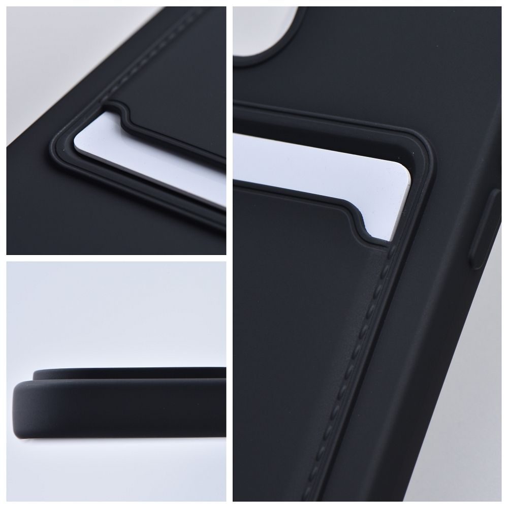 Husă Card Case, Xiaomi Redmi 13C, Neagră