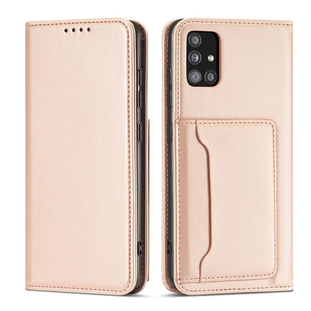 Levně Magnet Card Case pouzdro, Xiaomi Redmi Note 11, růžové