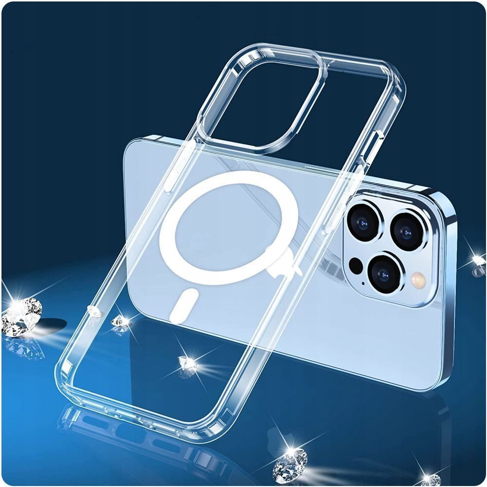 Tech-Protect Flexair Hybrid Cu MagSafe, Samsung Galaxy S23 FE, Transparentă