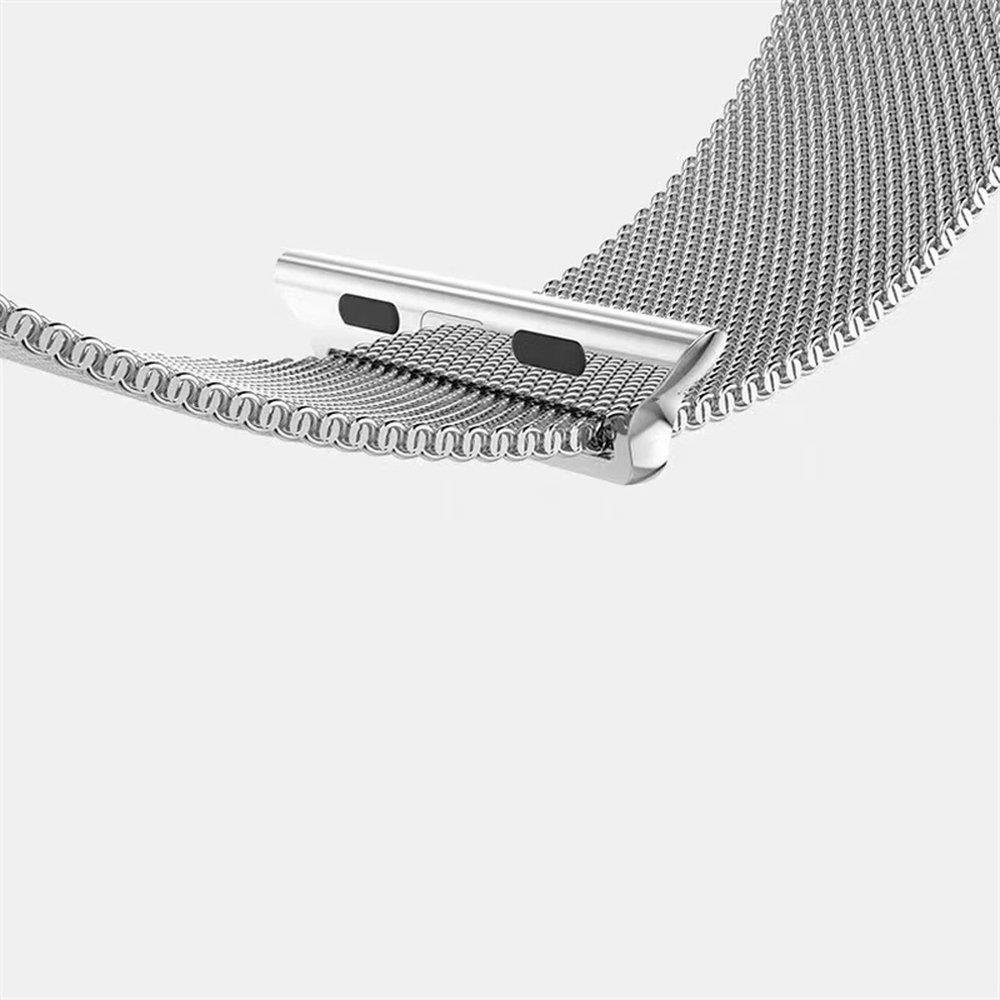 Magnetic Strap Remienok Pre Apple Watch 6 / 5 / 4 / 3 / 2 / SE (44mm / 42mm), Tmavo Zelený
