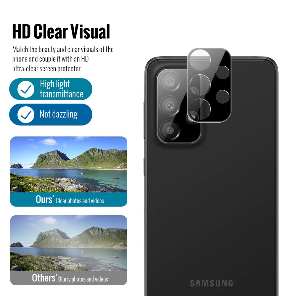 Súprava 2 Tvrdených Skiel A 2 Sklíčok Pre šošovku, Samsung Galaxy A33