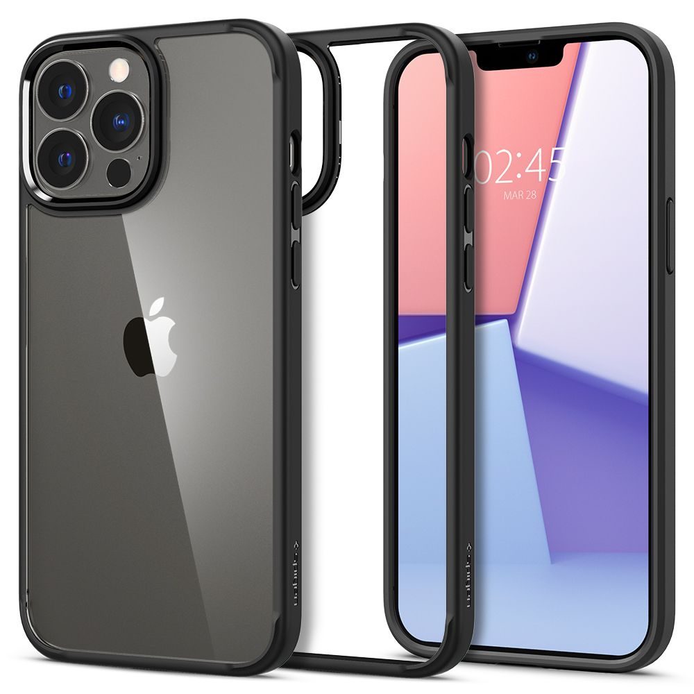 Hibrid Spigen Ultra Ovitek Za Mobilni Telefon, IPhone 13 Pro MAX, črn