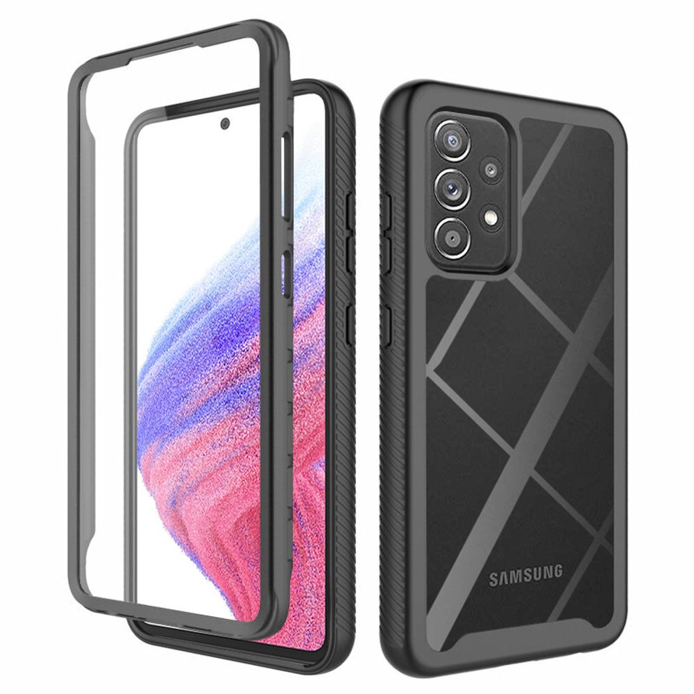 Techsuit Defense360 Pro + Ochranná Fólie, Samsung Galaxy A52 4G / A52 5G / A52s 5G, černý