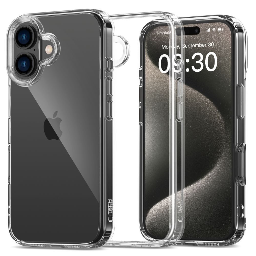 Levně Tech-Protect Flexair Hybrid, iPhone 16, průhledný