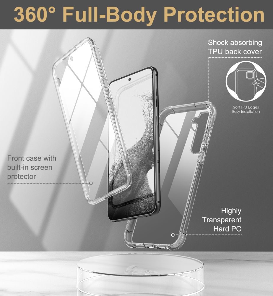 Tech-Protect Kevlár Tok, Samsung Galaxy S23 Plus, átlátszó