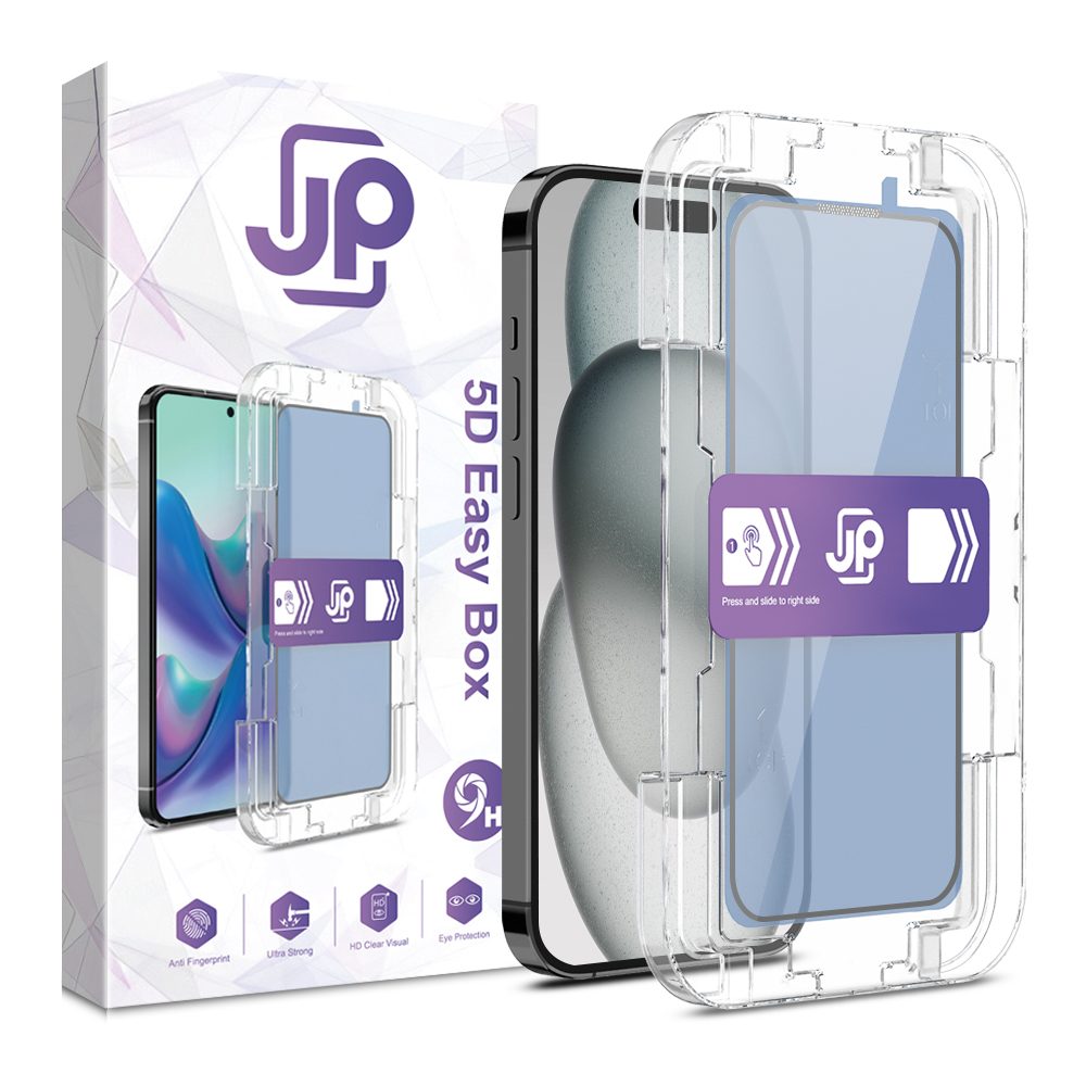 Levně JP Easy Box 5D Tvrzené sklo, iPhone 15 Plus