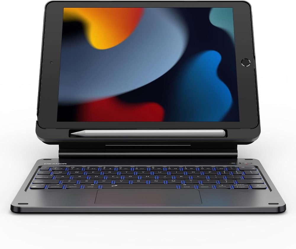 Dexnor magnetické pouzdro s klávesnicí, iPad 7 / 8 / 9 10.2", černé