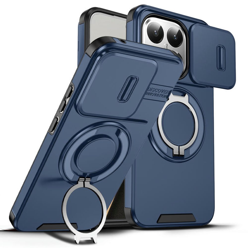 Levně Camslide Stand obal, Xiaomi 15T, modrý