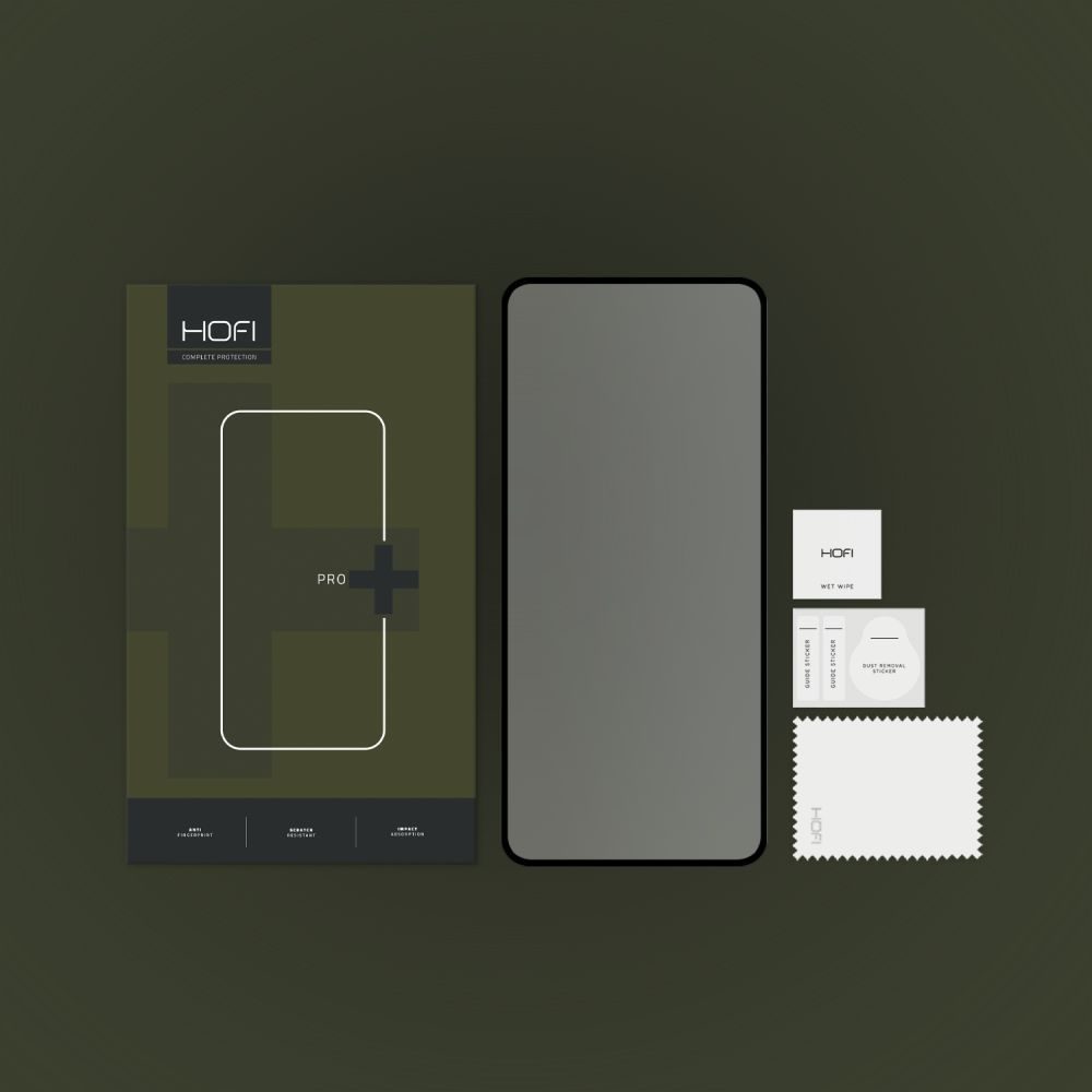 Hofi Pro+ Zaščitno Kaljeno Steklo, Xiaomi 12T / 12T Pro, črn