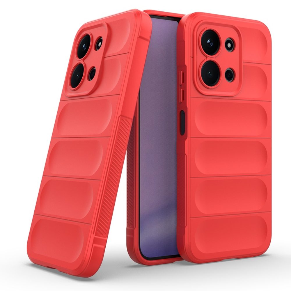 Levně Wency Magic Shield obal, Xiaomi Redmi 15C, červený