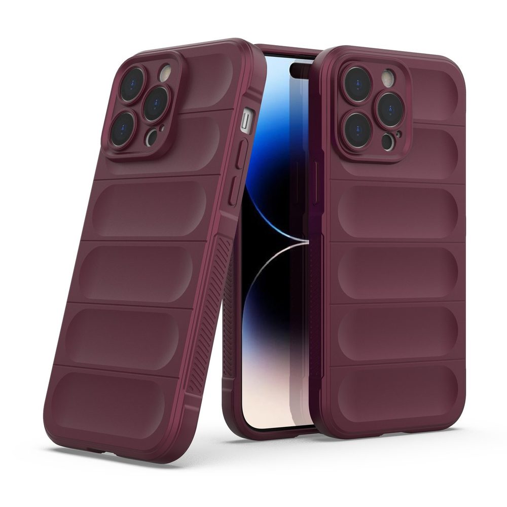 Magic Shield Case Obal, IPhone 14 Pro Max, Vínová