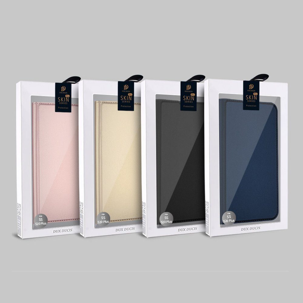 Dux Ducis Skin Leather Case, Husă Tip Carte, Realme C31, Neagră