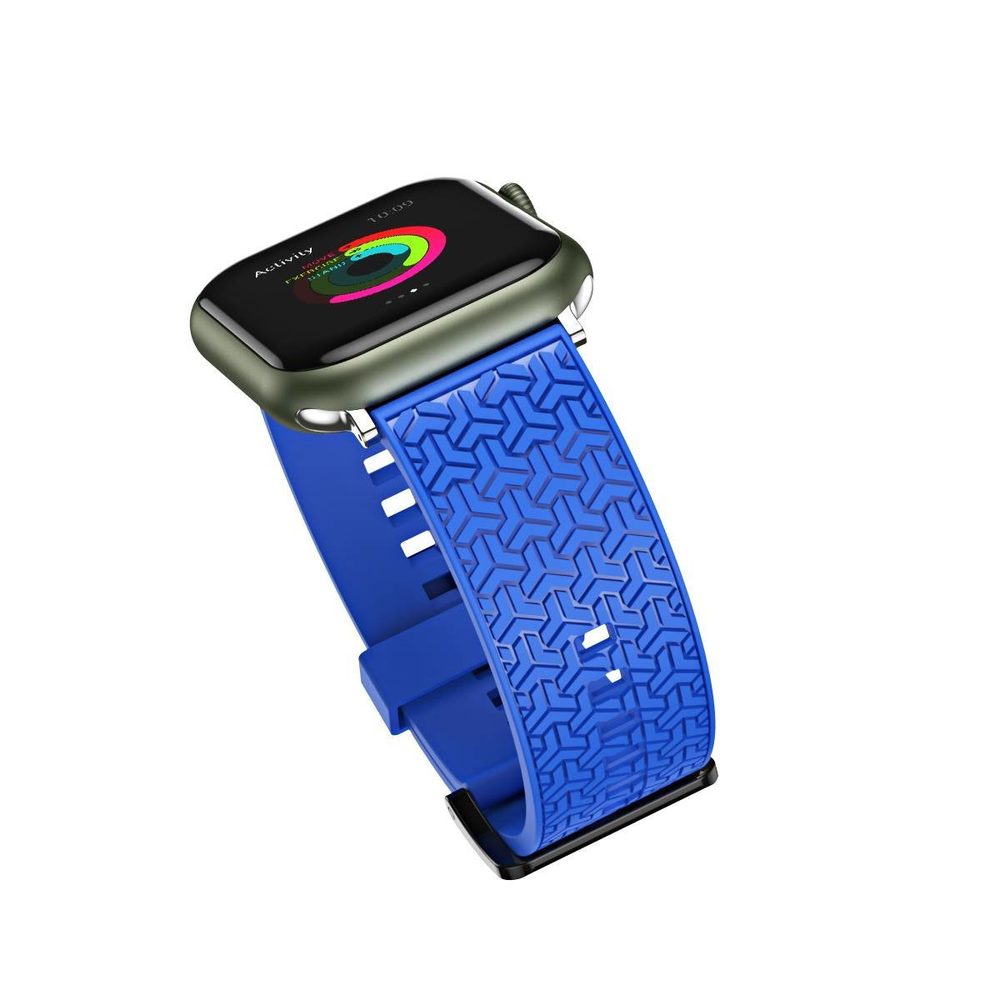 Curea Strap Y Pentru Ceasuri Apple Watch 7 / SE (45/44/42mm), Albastră