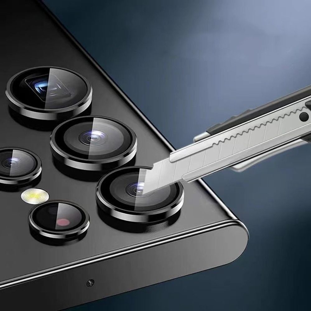 Hofi Camring Pro+, Sticlă Pentru Obiectivul Camerei, Samsung Galaxy S23 Ultra, Negru