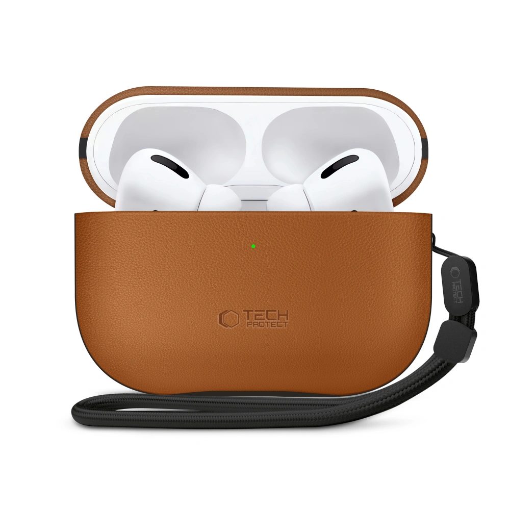 Tech-Protect NaturalFit, Apple AirPods Pro 3, hnedé