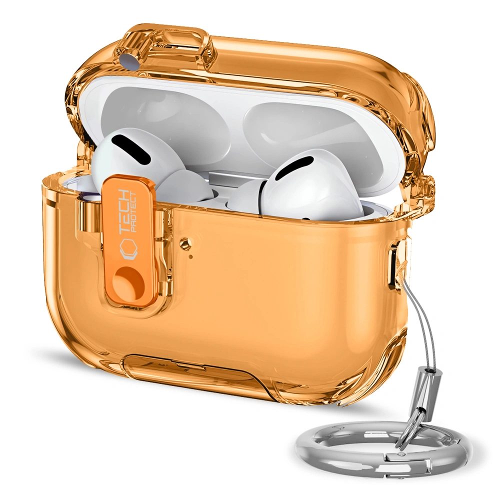 Levně Tech-Protect Bounce Pro pouzdro, Apple AirPods Pro 3, oranžové