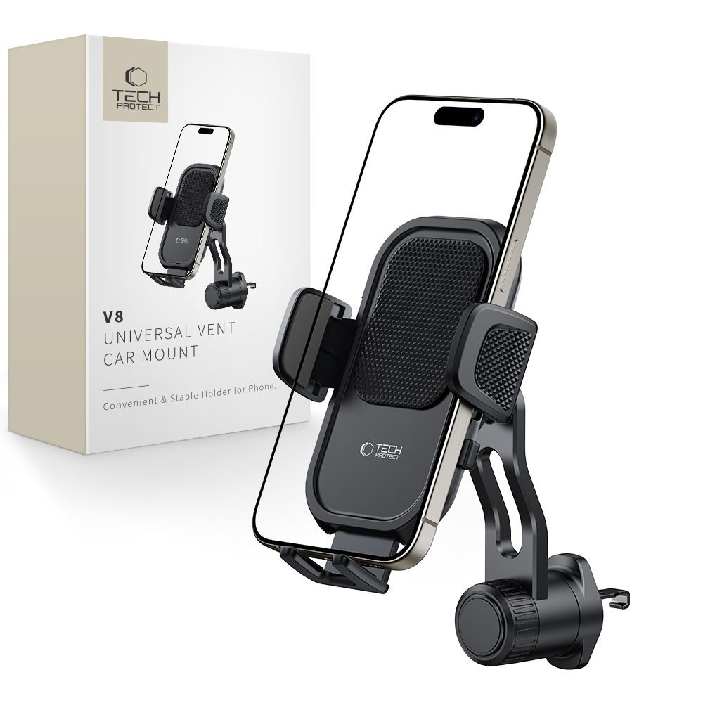 Levně Tech-Protect V8 Univerzální otočný držák do auta, černý