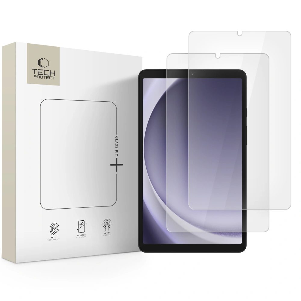 Tech-Protect Tvrzené sklo Glass Fit+, Samsung Galaxy Tab A9 / A11 8.7 X110 / X115 / X133 / X135, 2 kusy