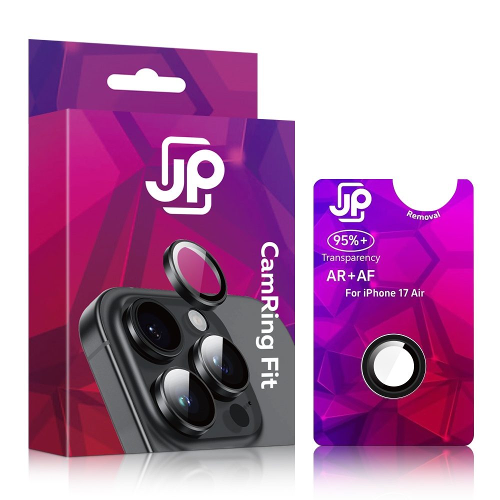 Levně JP Camring Fit, sklíčko pro čočku fotoaparátu, iPhone Air, černé