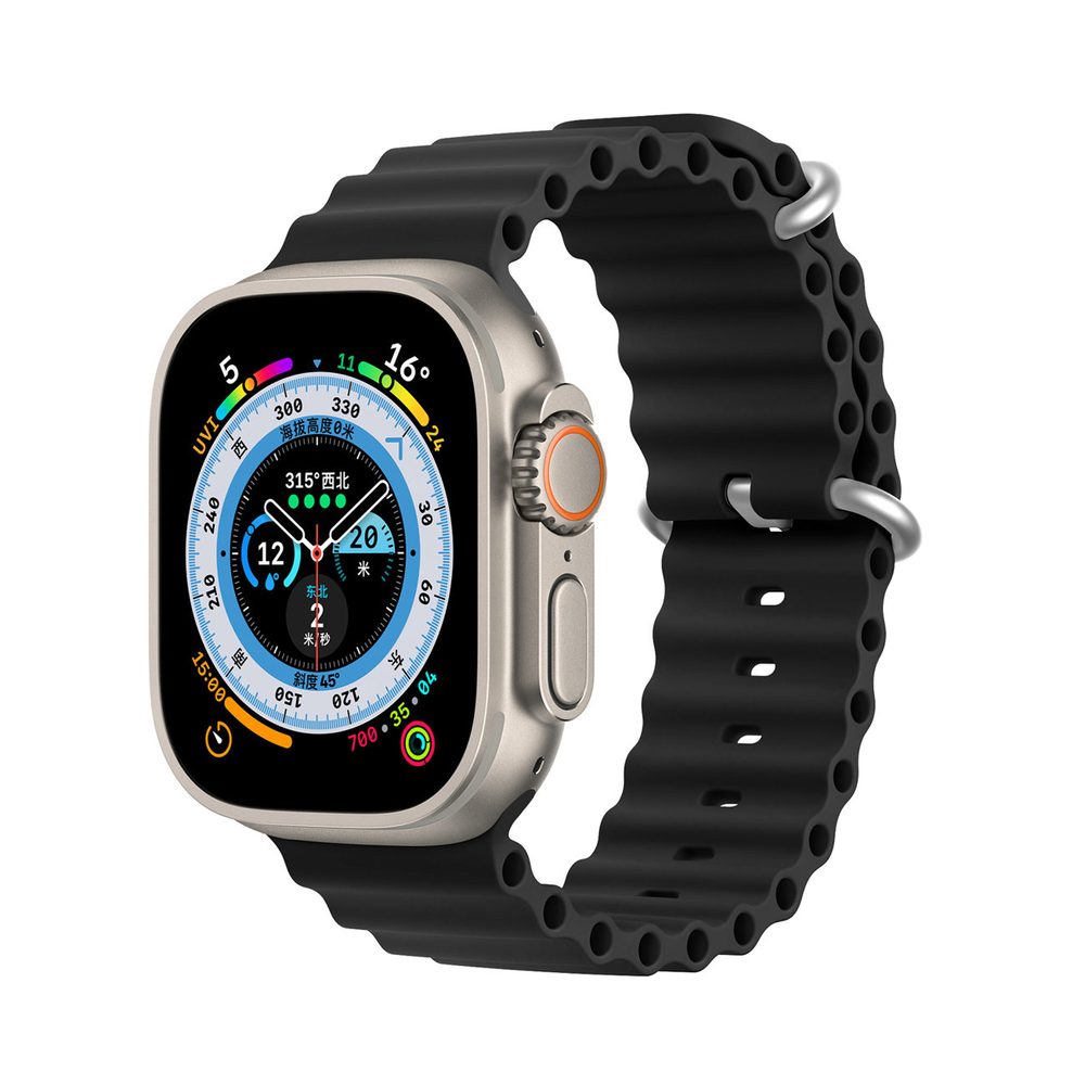 Dux Ducis Strap řemínek, Apple Watch 8 / 7 / 6 / 5 / 4 / 3 / 2 / SE (41 / 40 / 38 Mm), černý