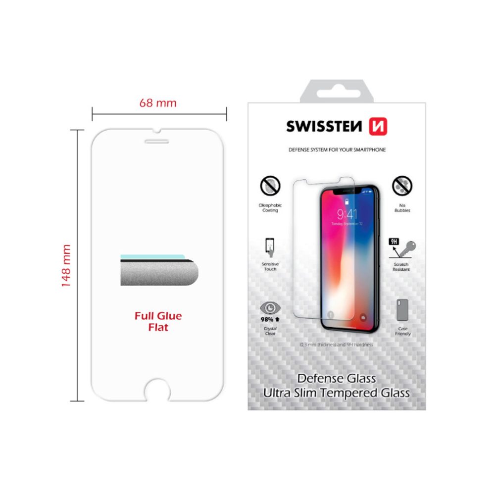 Swissten 2,5D Folie De Sticlă Securizată Protectoare, Apple IPhone 7 PLUS / 8 PLUS