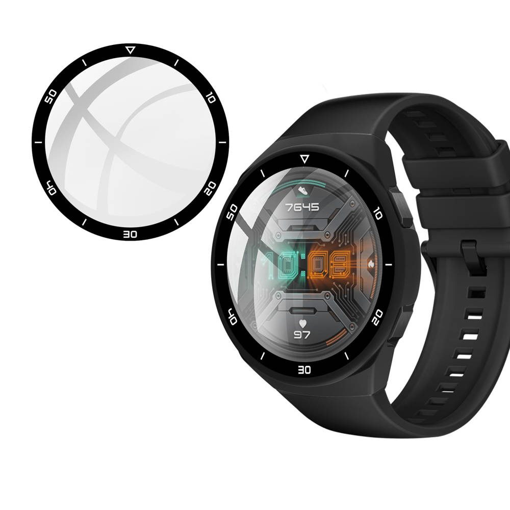 Futrola 2u1 Sa Staklom Za Huawei Watch GT 2e, Crna