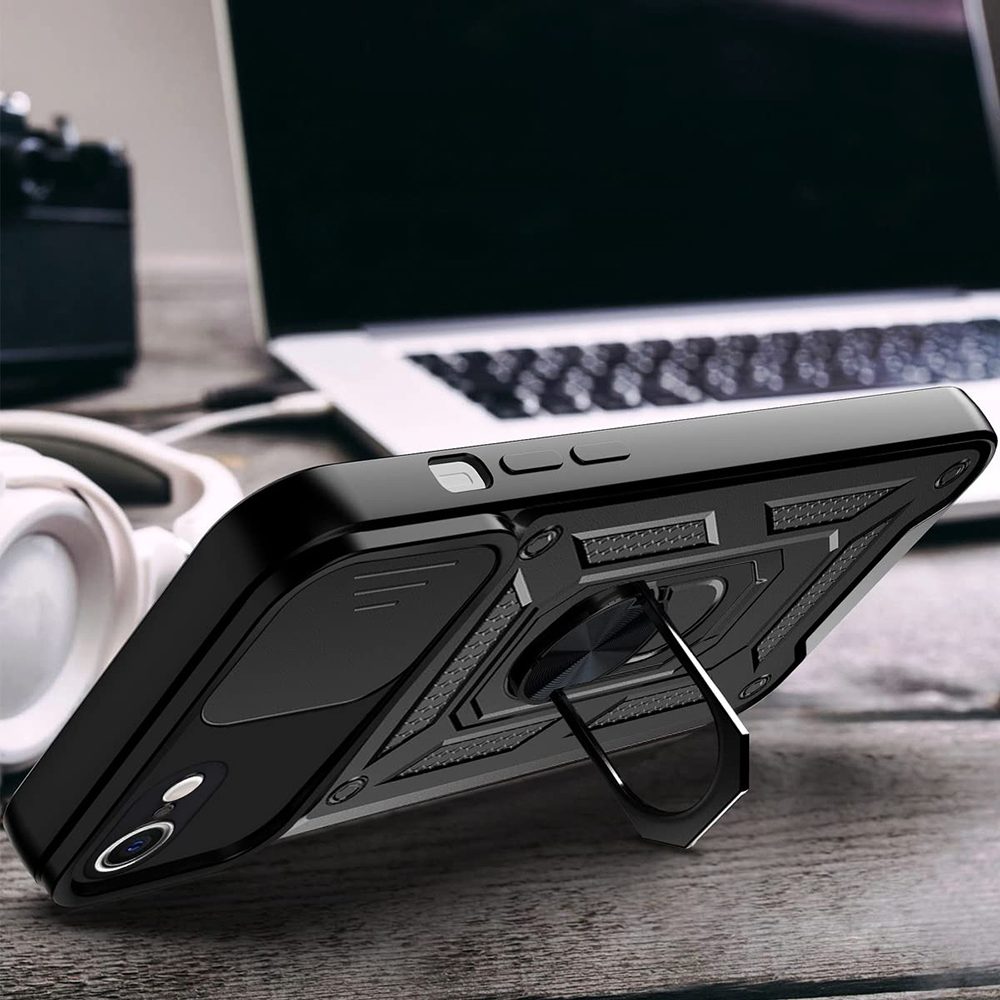 Techsuit CamShield, iPhone 16e / 17e, čierny