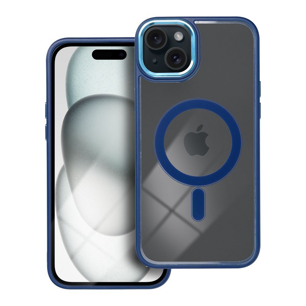 Color Edge Mag Cover Z Zaščito MagSafe, IPhone 15 Plus, Modra