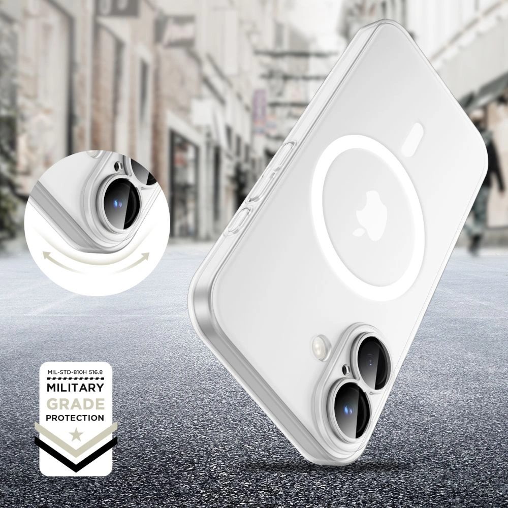 Tech-Protect MagSlim MagSafe, iPhone 16e / 17e, biely matný