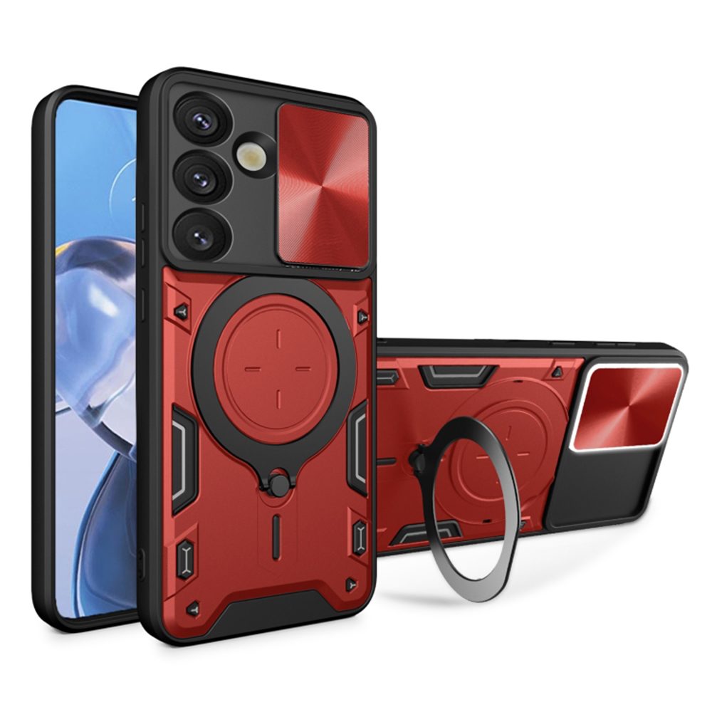 Levně Techsuit CamGuard Pro, Samsung Galaxy S25, červený