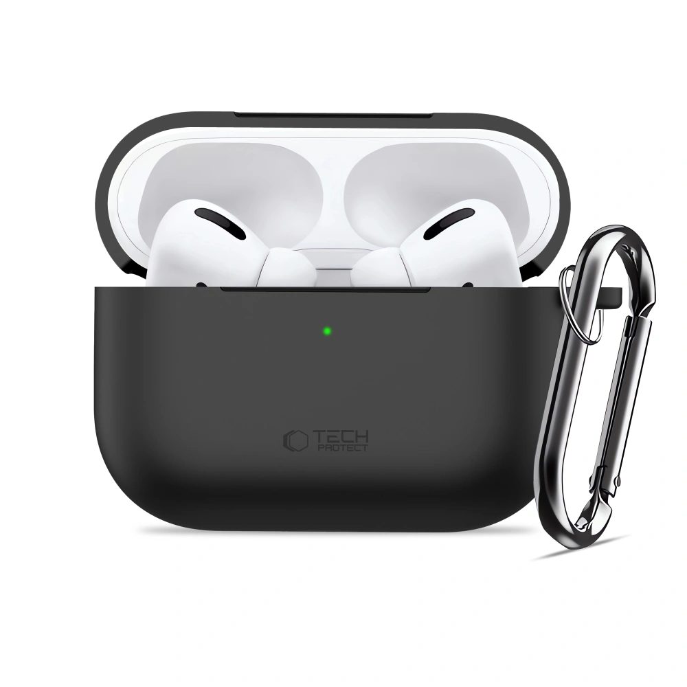 Tech-Protect Silikonové pouzdro, Apple AirPods Pro 3, černé