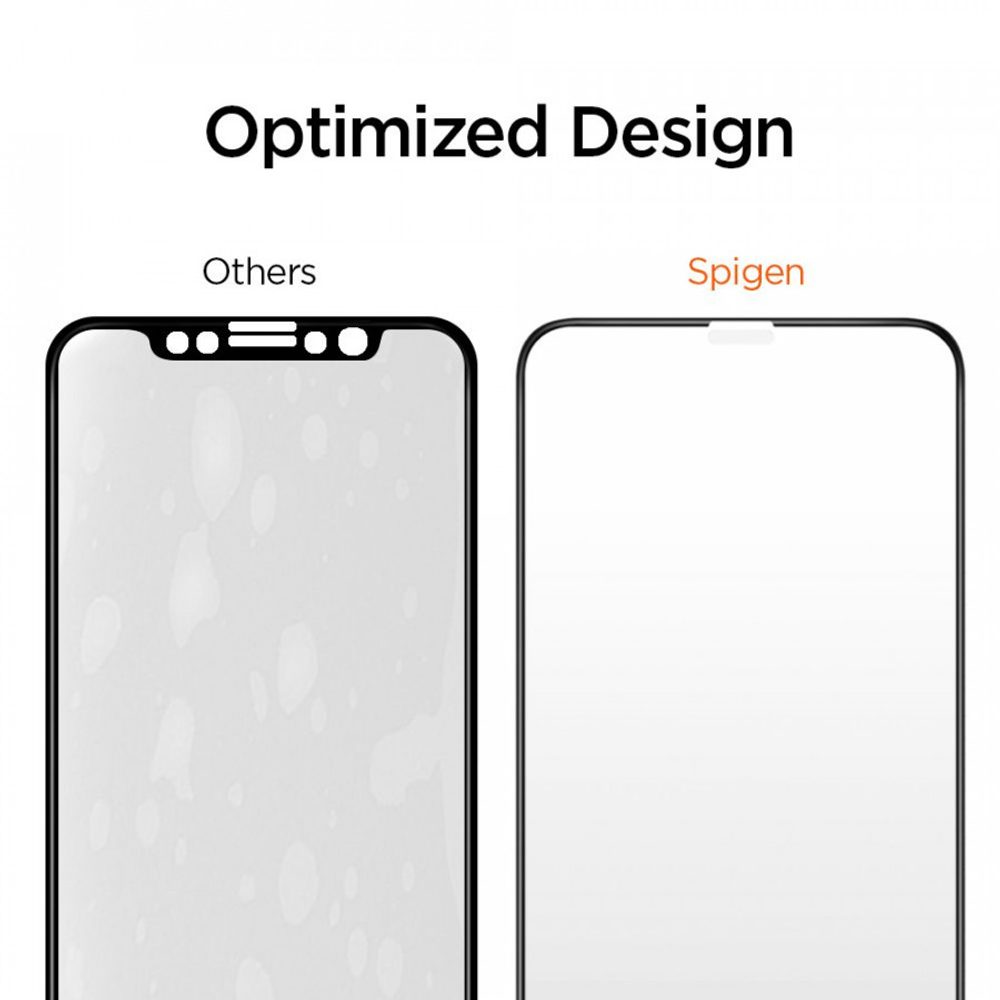 Spigen Full Cover Glass ALM FC Zaščitno Kaljeno Steklo, IPhone 11 Pro Max, črno