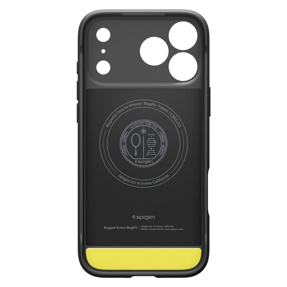 Spigen Rugged Armor MagSafe, iPhone 17 Pro, čierne