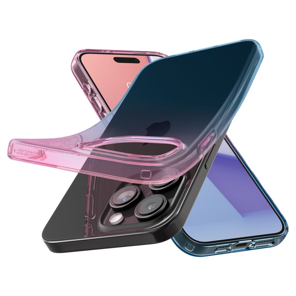 Spigen Liquid Crystal Telefontok, IPhone 15 Pro, Rózsaszín