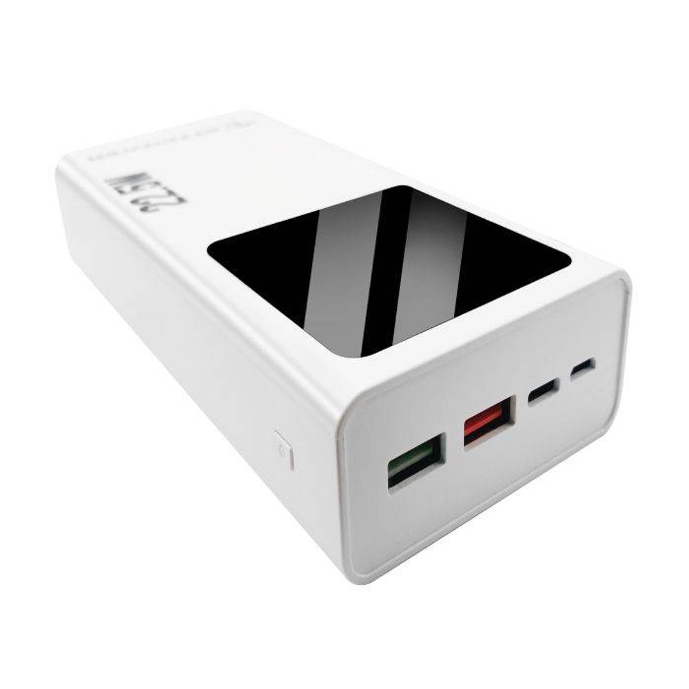 BEEPOWER Powerbank 30000mAh, 22,5W, 2xUSB 3.0 + USB-C + Micro USB, BP-30PD, Fehér