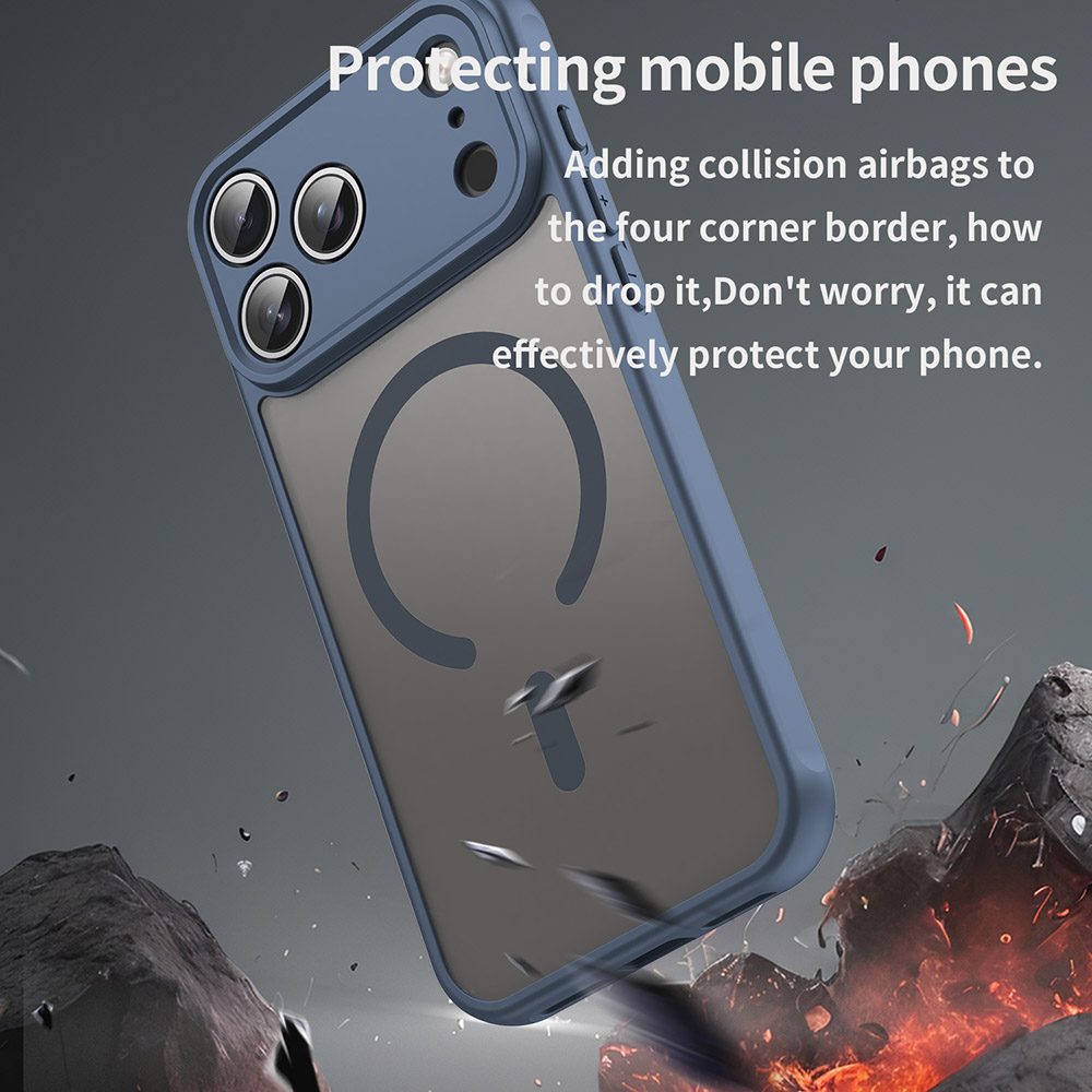 Techsuit HaloFrost II MagSafe, iPhone 17 Pro, modrý