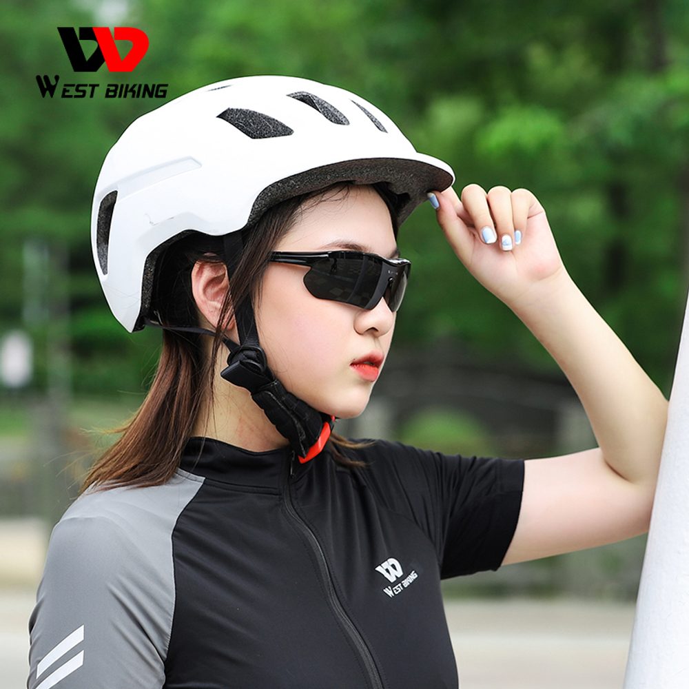 West Biking Cyklistické polarizované okuliare, čierne