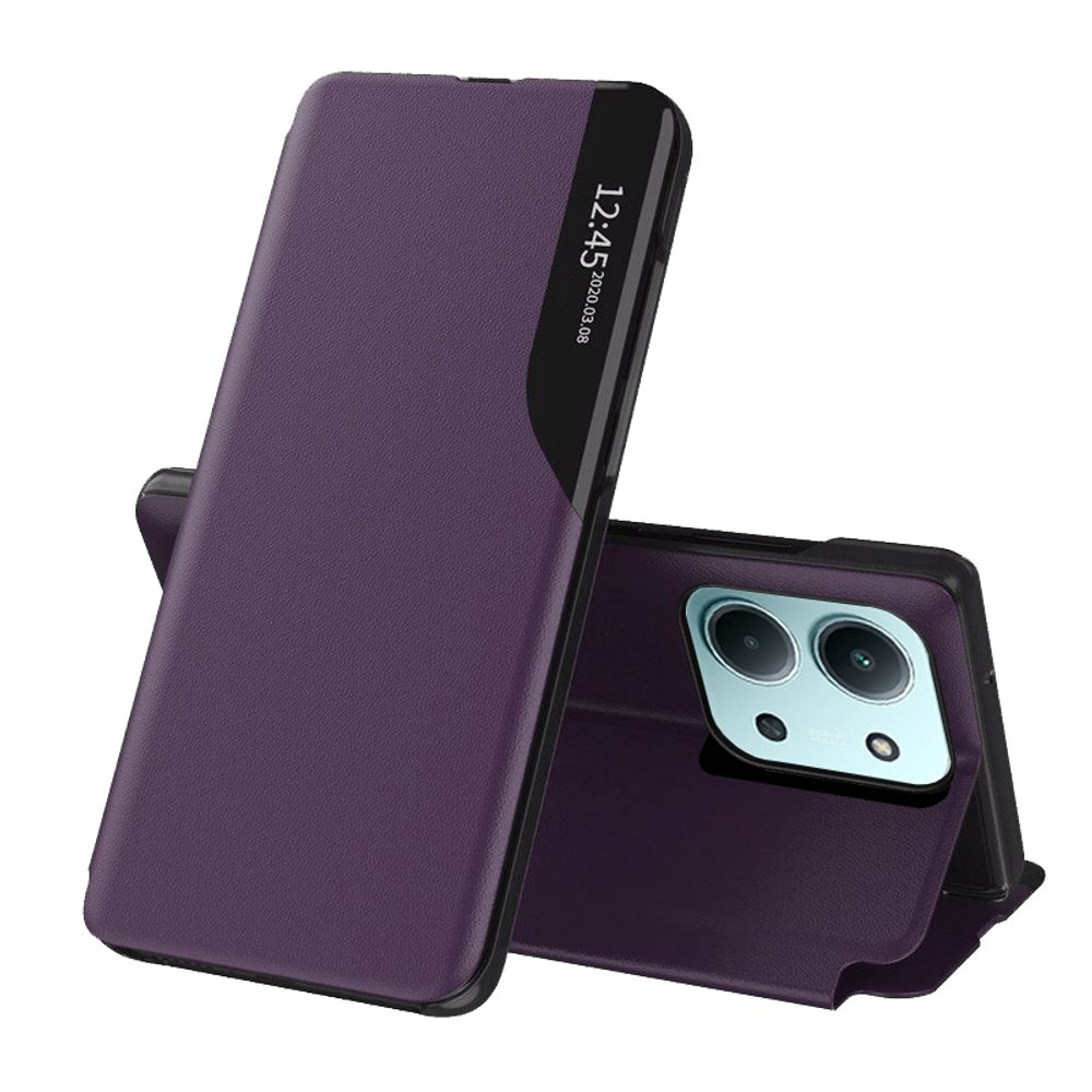 Levně Eco Leather View Case, Xiaomi Redmi 15C 4G / 5G / Poco C85 4G, fialové