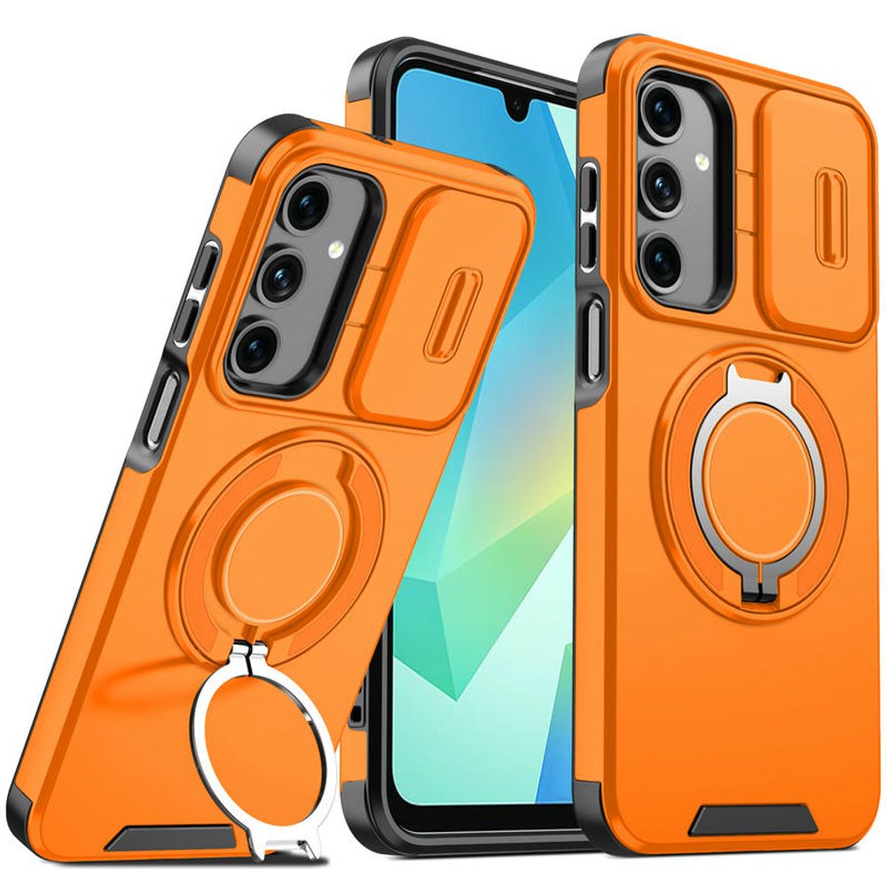 Levně Camslide Stand obal, Samsung Galaxy A17, oranžový