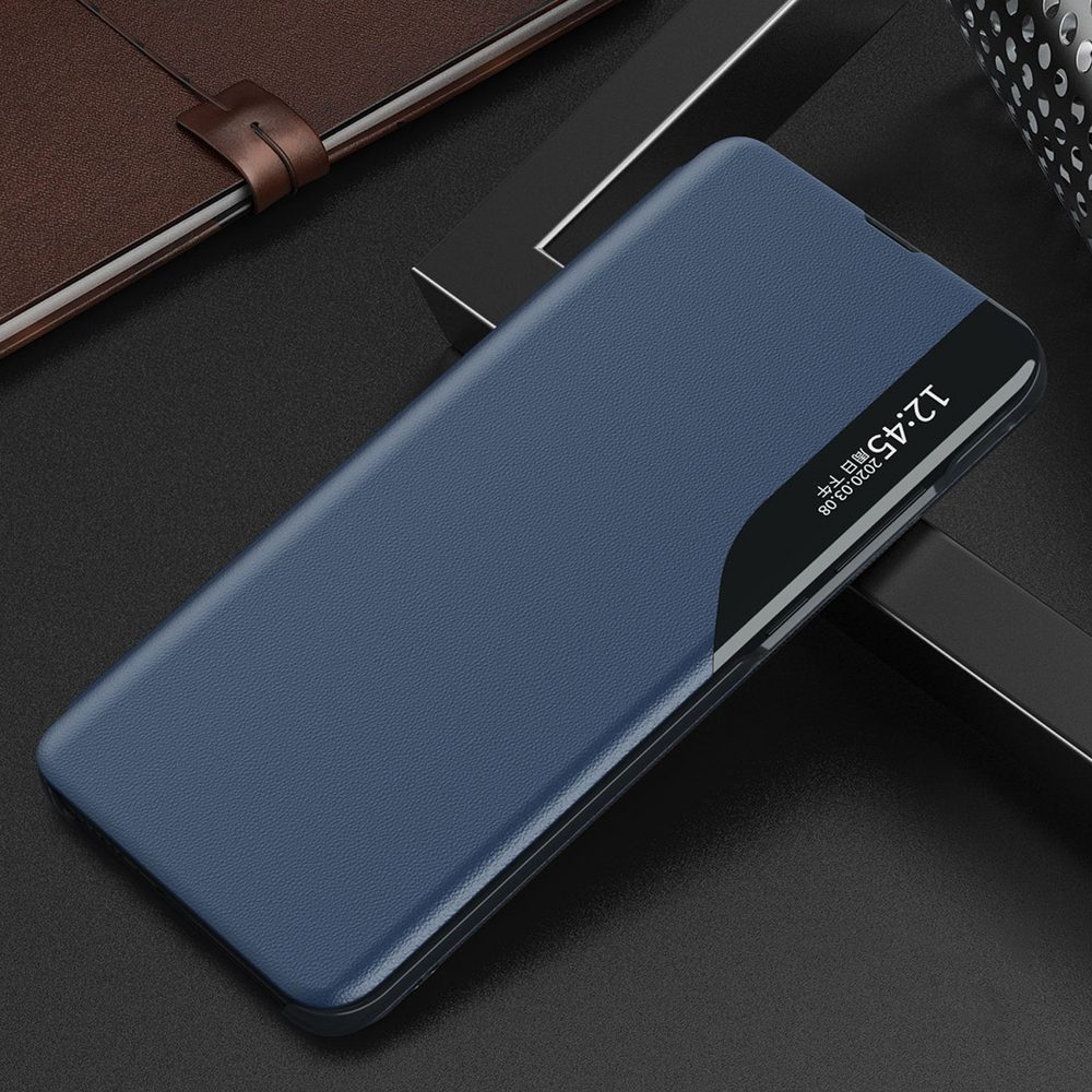 Eco Leather View Case, Samsung Galaxy A24 4G, Albastră