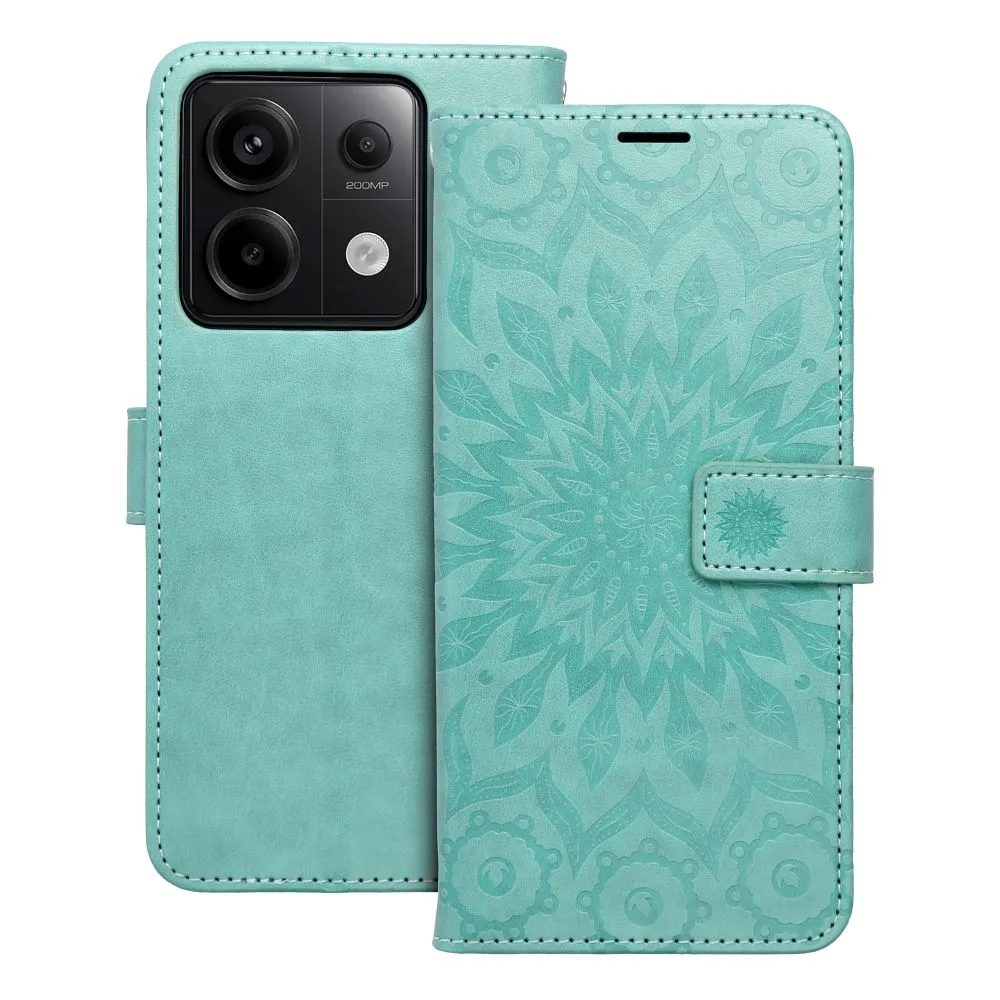 Levně Mezzo pouzdro, Xiaomi Redmi Note 13 Pro 5G, vzor 2, zelený