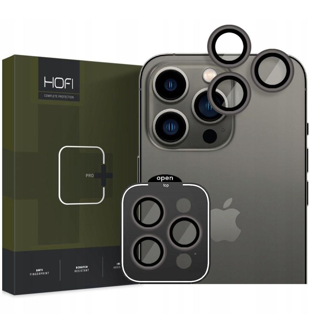 Hofi Camring Pro+, Staklo Za Objektiv Kamere, IPhone 15 Pro / 15 Pro Max, Crno