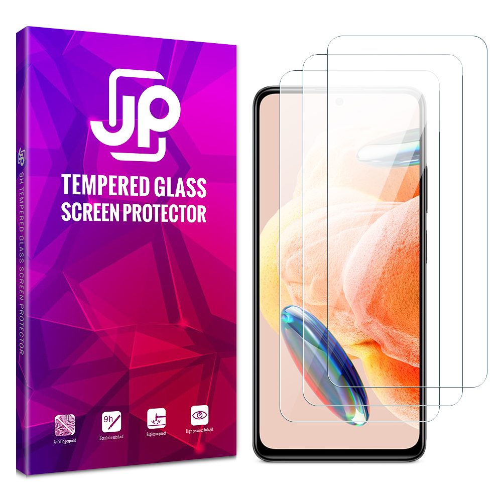 JP Long Pack Kaljeno Steklo, 3 Stekla Za Xiaomi Redmi Note 12 Pro 4G / 5G