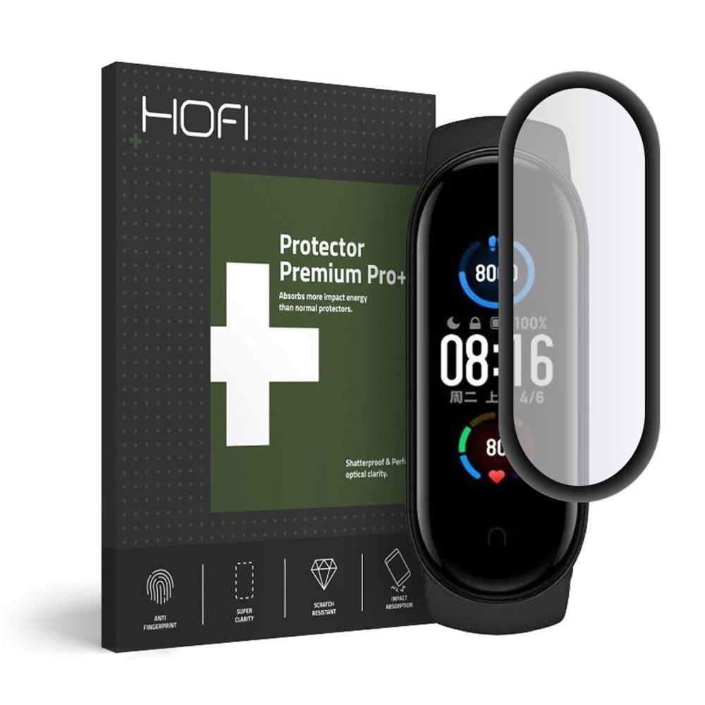 Hofi Pro+ Folie De Sticlă Securizată, Xiaomi Mi Band 5, Neagră