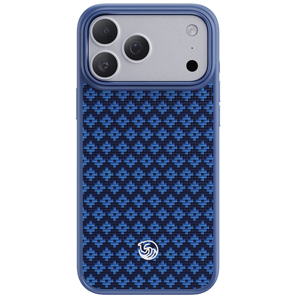 Benks Magnetic Armor Pro Armor Grid Kevlar husă Metal Frame, iPhone 17 Pro Max / 18 Pro Max, albastru