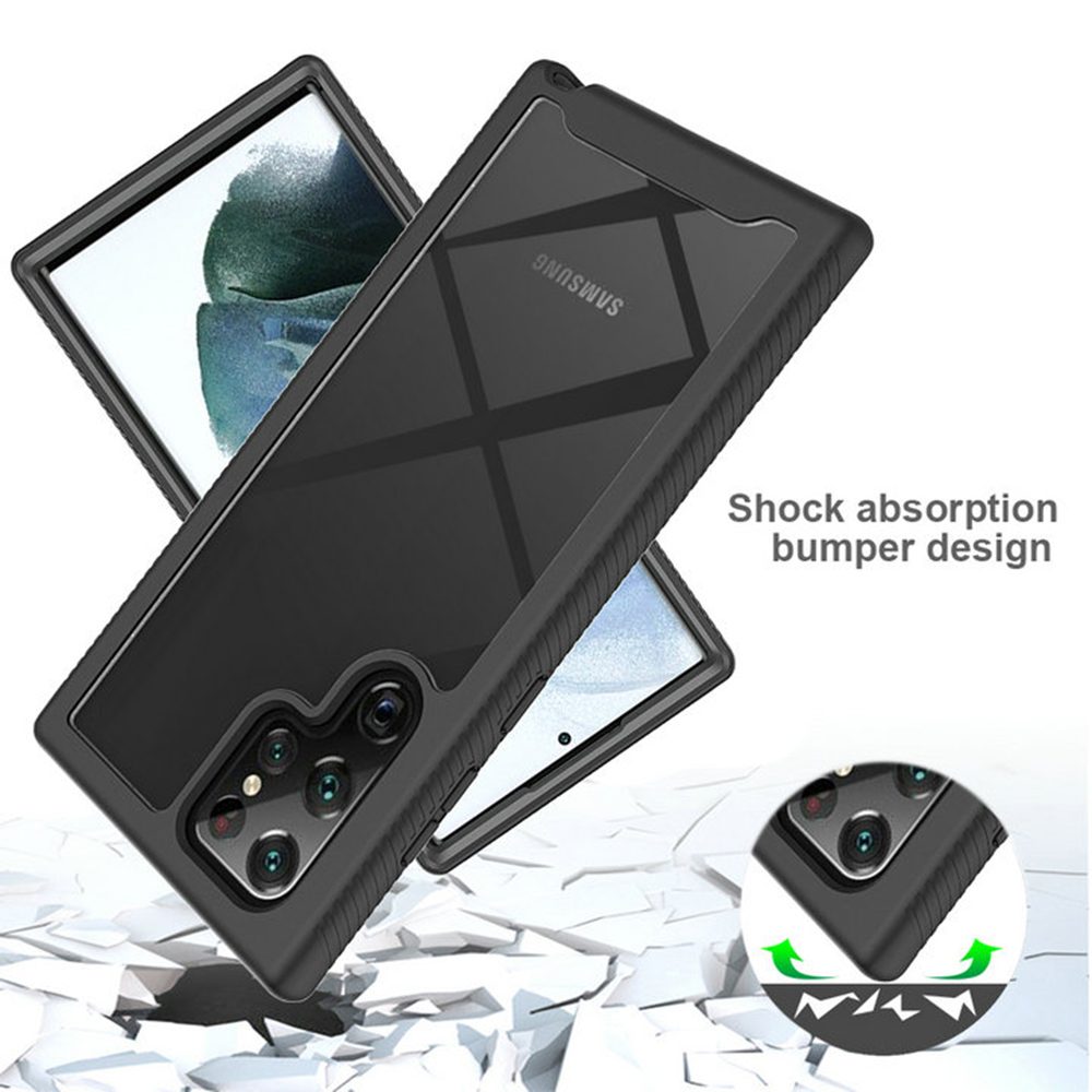 Techsuit Defense360 Pro + Ochranná Fólie, Samsung Galaxy S22 Ultra, černý