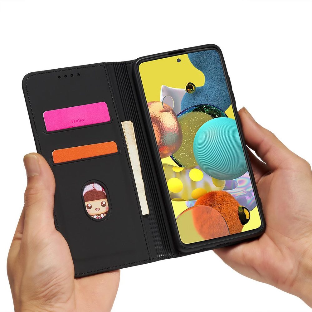 Husă Magnet Card Case, Xiaomi Redmi Note 11, Neagră