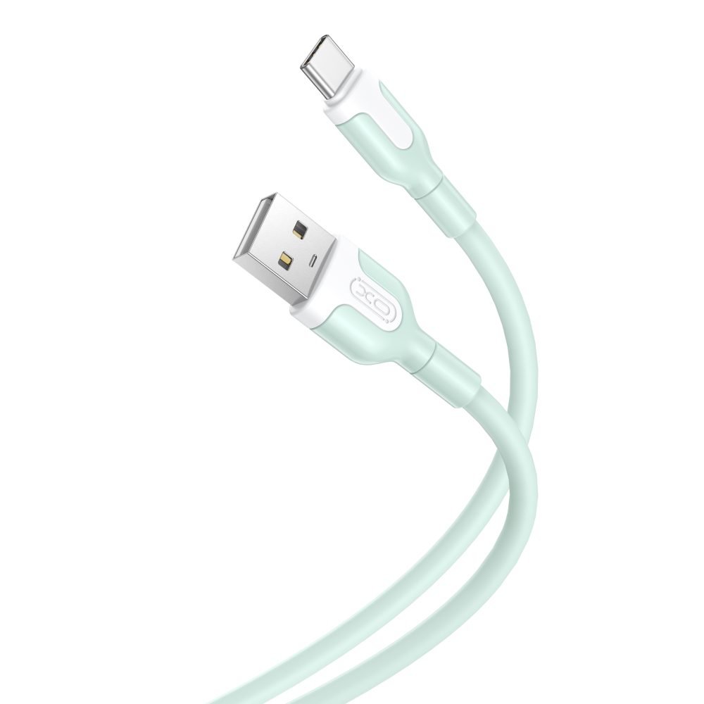 Levně XO kabel NB212 USB - USB-C, 1 m, zelený