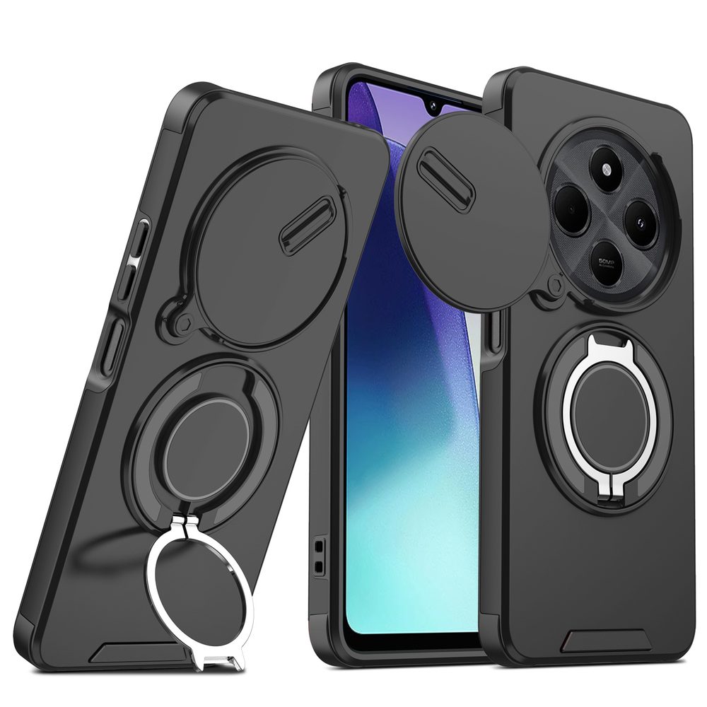 Camslide Stand tok, Xiaomi Redmi Note 14 Pro 5G, fekete